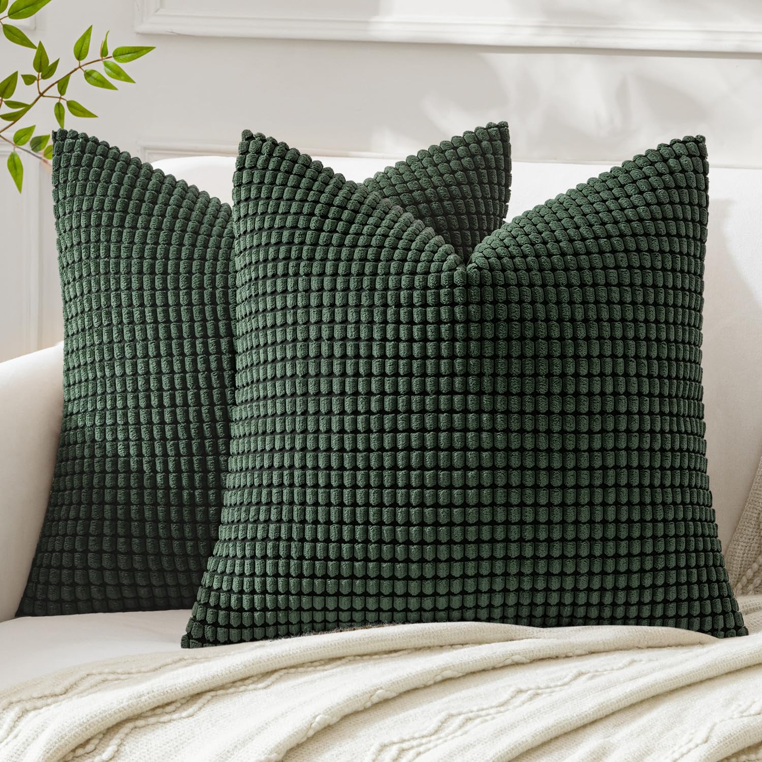 Amazon.com: MIULEE Pack of 2 Pillow Covers 18x18 Inch Granules